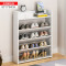 鞋柜简易鞋柜进鞋架免收纳家用鞋柜厅柜鞋柜简易实木色漆鞋柜 超薄鞋架系列2 木纹白色 超薄鞋架系列2_木纹白色
