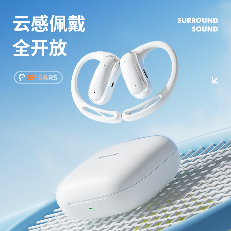纽曼(Newmine) 骨传导概念开放式蓝牙耳机 电压5V功率5W LY55 挂耳式 白色 / 个高清大图