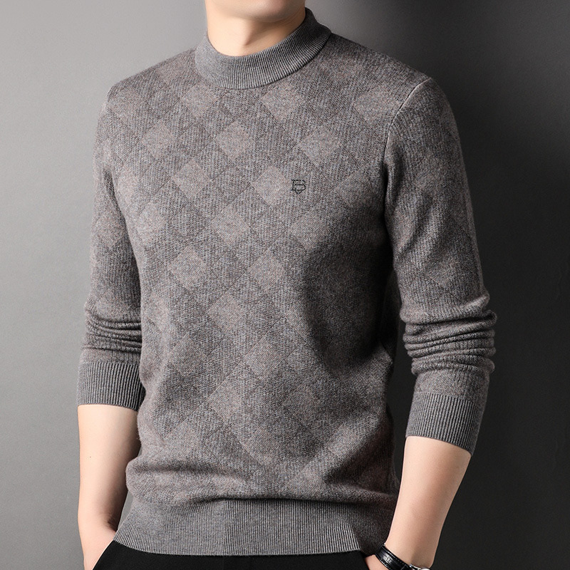 100纯羊绒衫男士大码商务青中年加厚羊毛衫男eerds高端羊绒衫男毛衣