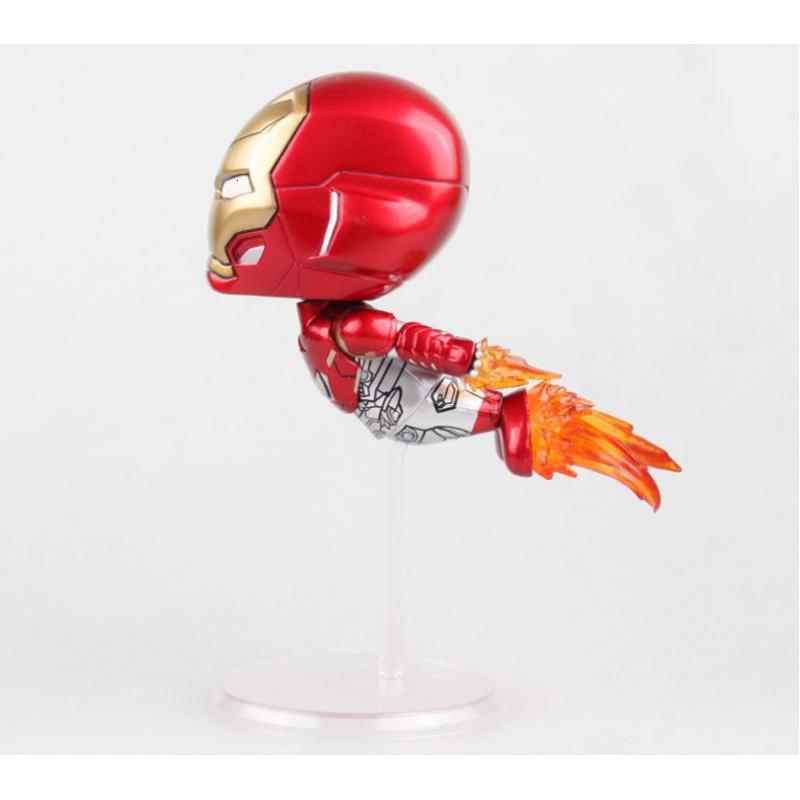 蜘蛛侠返校季ironmanq版摇头钢铁侠mk47飞姿站姿公仔车载摆件b款飞姿