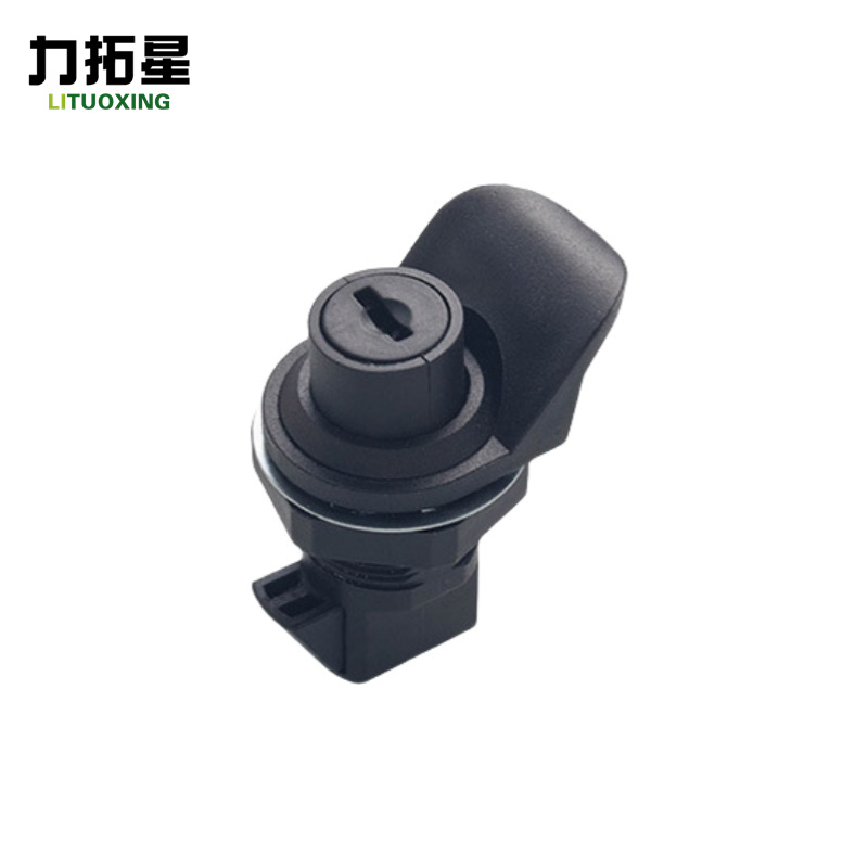力拓星 柜门锁 塑料转舌锁 按钮锁 55mm 个高清大图