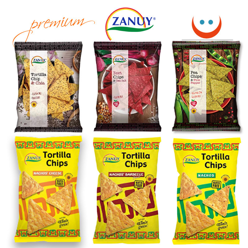 西班牙进口zanuy奇亚籽原味玉米片390g(3包装)非油炸膨化食品