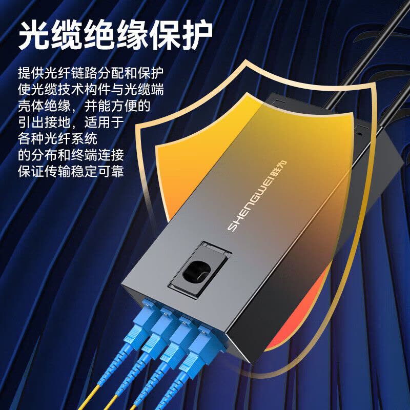 胜为(shengwei)FWBO-144S-S光纤终端盒4口4芯单模满配SC图片