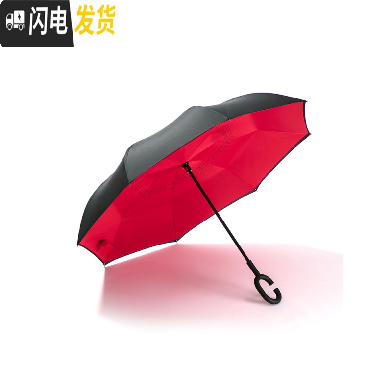 三维工匠雨伞s双层反向双人自动长柄男女大号手动车载超大黑科技晴雨两用高清大图