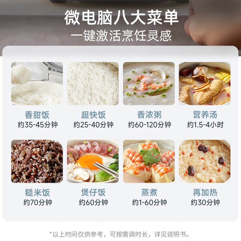 小熊(bear)电饭煲家用3L升智能煮饭煲汤两用电饭锅3-4人 DFB-F30V2高清大图