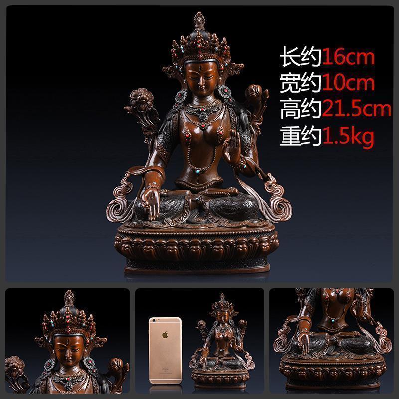 美帮汇白度母佛像 救度佛母密宗长寿三尊宗佛像摆件藏传尼泊尔高清大图
