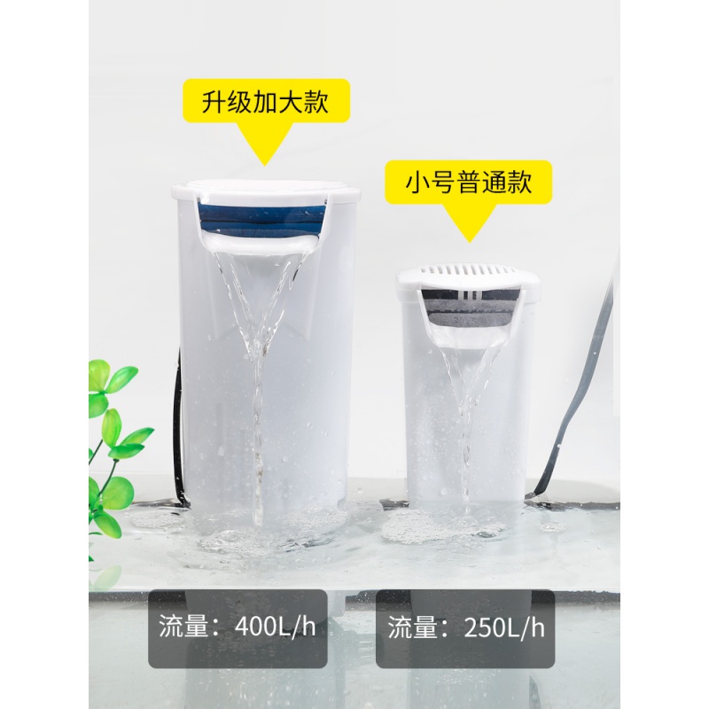 乌龟缸龟缸过滤器低水位免换水内置净水养龟浅水大型循环瀑布高清大图