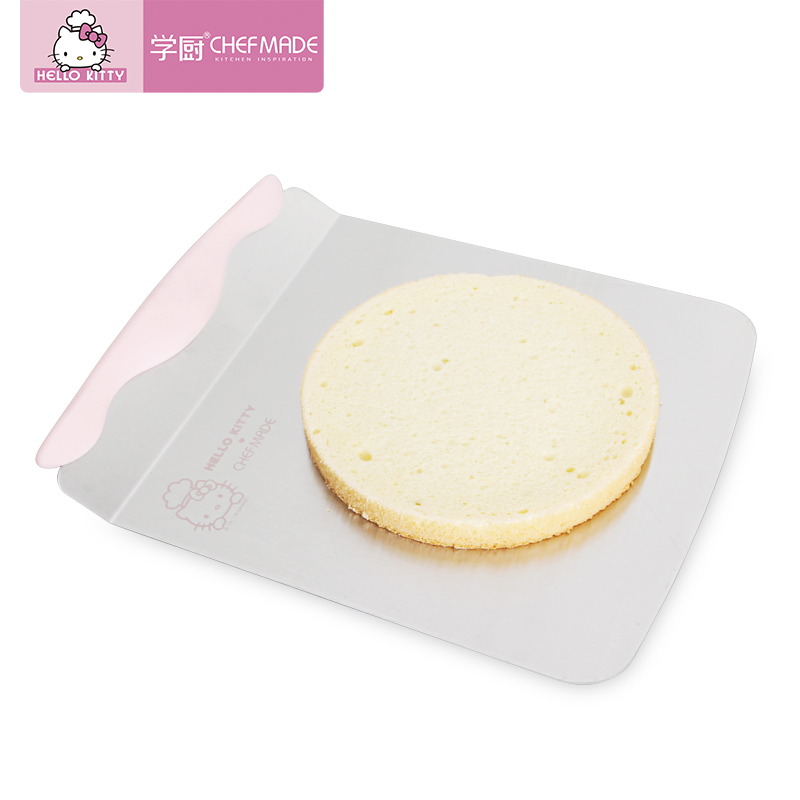 学厨 烘焙工具 HELLO KITTY(凯蒂猫)正版授权 不锈钢蛋糕铲奶油花转移铲披萨铲刀家用KT7084