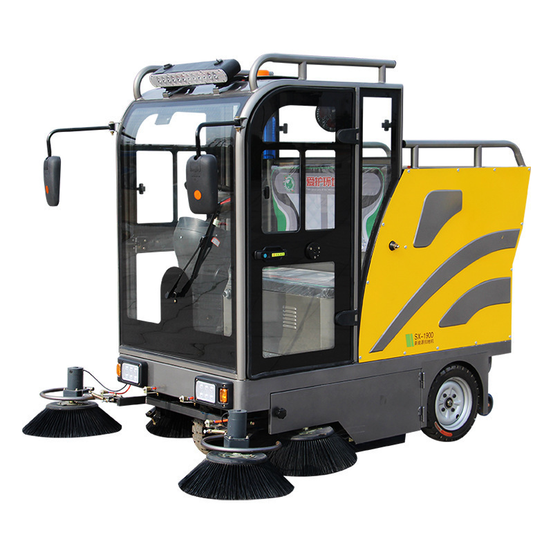 盛象sxsd1900a电动车保洁电动车电动清扫车1900a封闭款扫地z