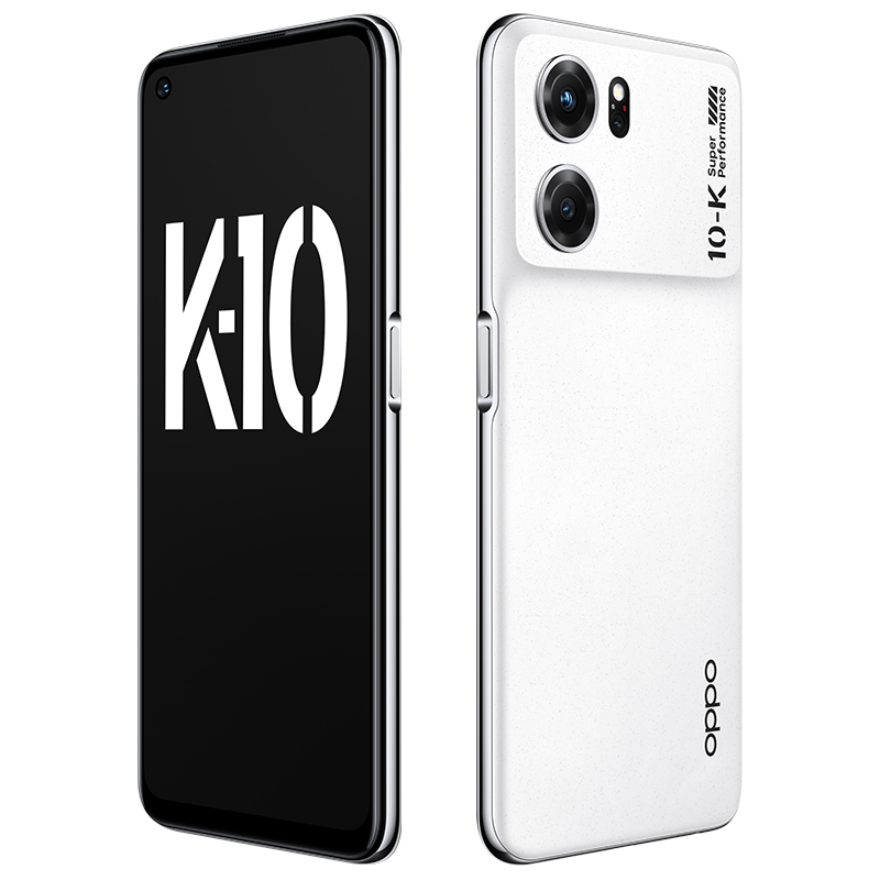 OPPO K10 月岩白 8GB+256GB 5G全网通手机 天玑8000-MAX芯片 120Hz高帧变速屏 金刚石VC液冷散热系统