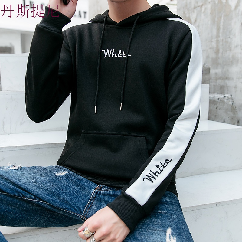 春秋款男士卫衣韩版潮流套头运动青少年连帽学生长袖休闲秋季外套