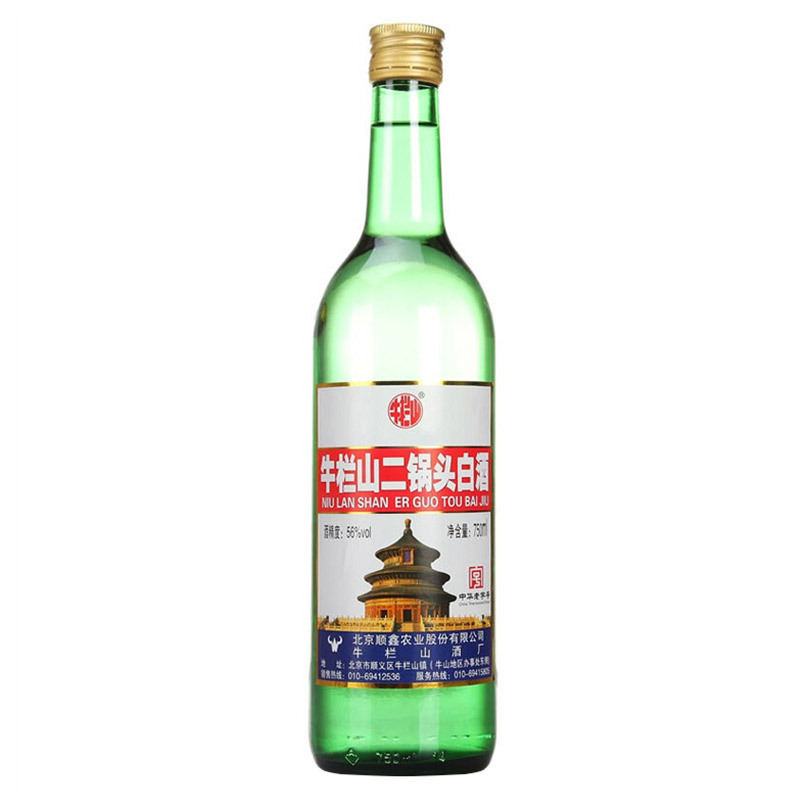牛栏山二锅头 56度 750ml*6瓶 清香型白酒 整箱装(原出口美/大美)高度酒