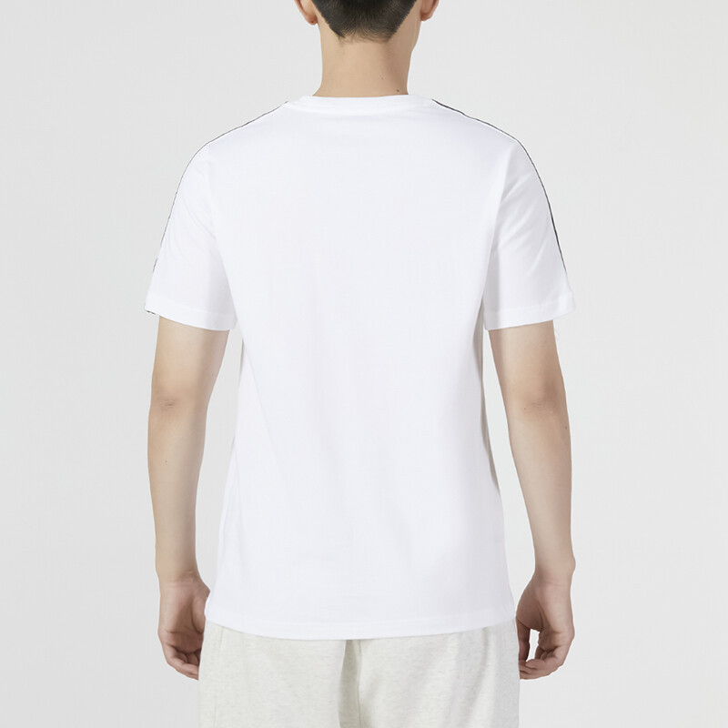 阿迪达斯(Adidas)NEO短袖男装套头衫夏季款运动服透气时尚潮流三条纹圆领上衣T恤衫