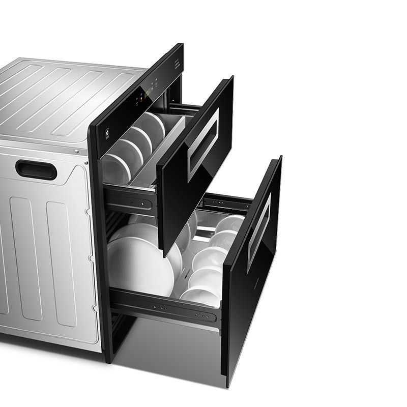 樱花(SAKURA)嵌入式消毒柜臭氧紫外线 高温烘干 下层二星级 上下独立控制 家用消毒碗柜自营ZTD100-C01高清大图