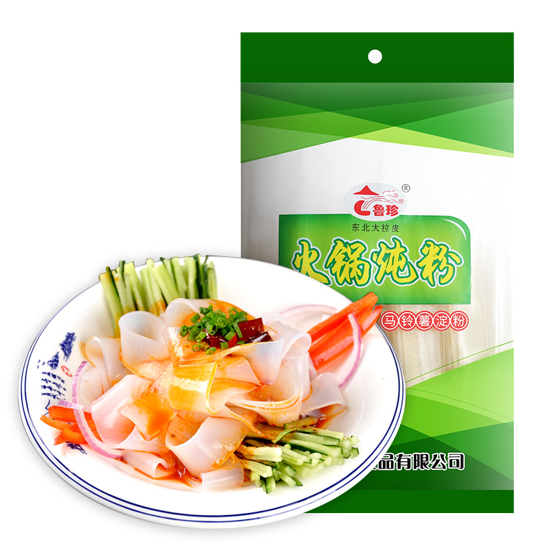 鲁珍 火锅炖粉260g 东北大拉皮土豆宽粉配菜炖菜粉条