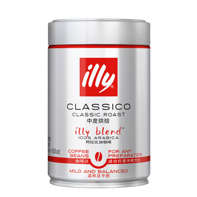 ILLY意利中度咖啡豆250克