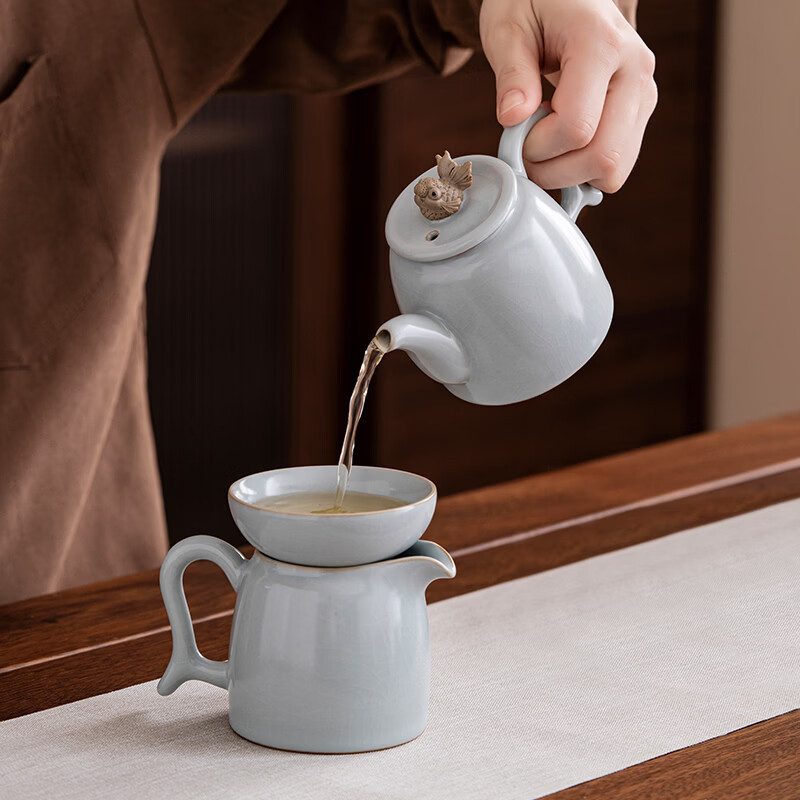 八方礼 BFL2025-1锦鲤10入茶具茶壶230ML茶杯45ML(单位:套)高清大图