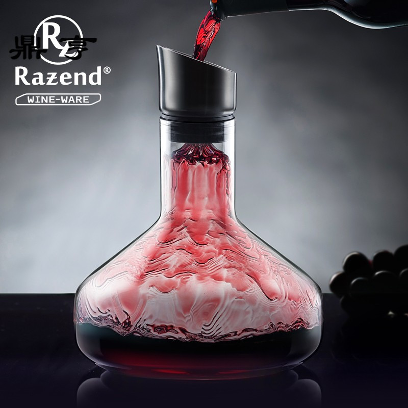 鼎亨欧式瀑布式快速红酒醒酒器家用水晶玻璃个性葡萄酒分酒器