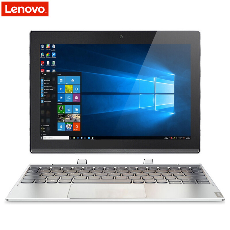 联想(Lenovo)MIIX320 10.1英寸 办公便携轻薄触控笔记本二合一平板电脑 X5-Z8350 4GB 64GB W10 高清版 银色