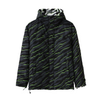 马克华菲羽绒服男2018秋季新款撞色连帽两面穿外套上衣