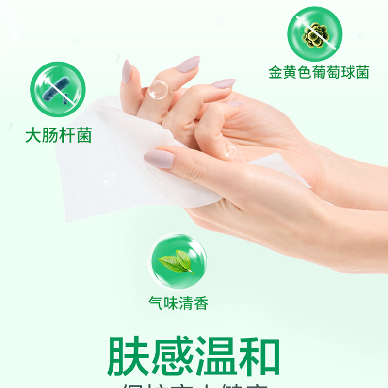 滴露(Dettol) 卫生湿巾10片*8包*2组高清大图