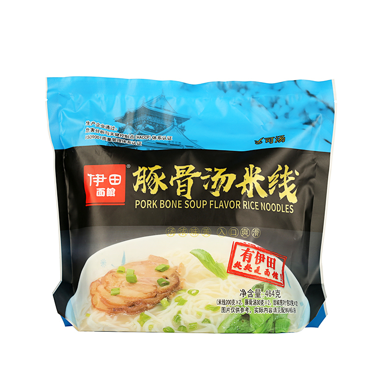 伊田面馆 米线 豚骨汤味米粉米线 速食方便食品464g*3袋