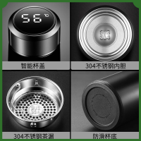 苏宁宜品 SNYP-BWB02 304不锈钢温显保温杯