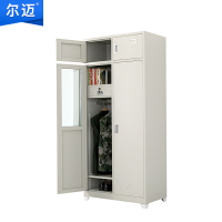尔迈 制式营具内务柜加厚铁皮柜储物柜宿舍衣帽存放柜双人物品柜 B款