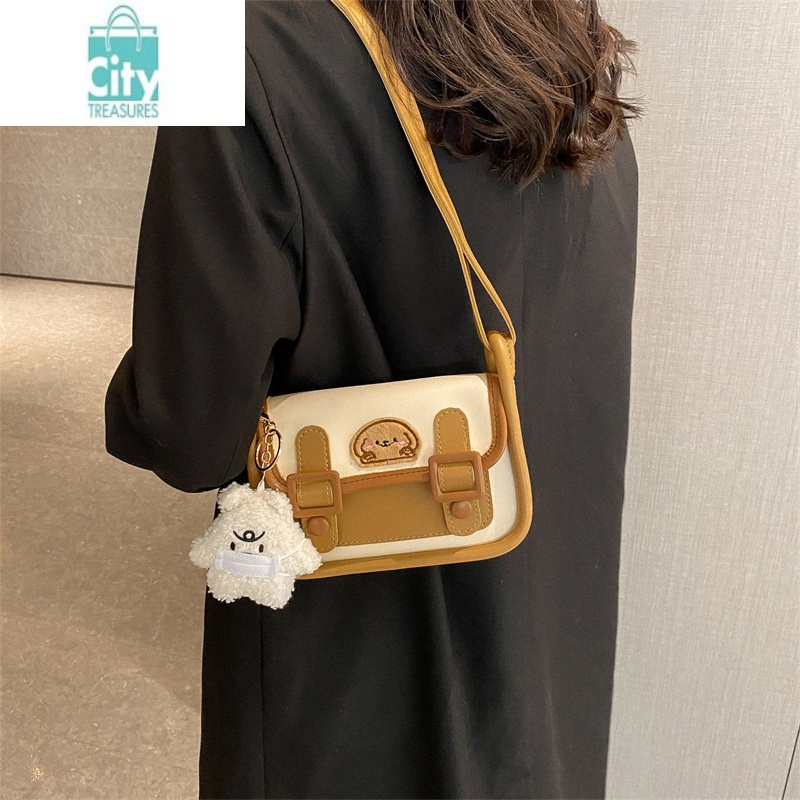 bangdou日系少女可爱斜挎包女生生日礼物小方包剑桥包小众设计独特小