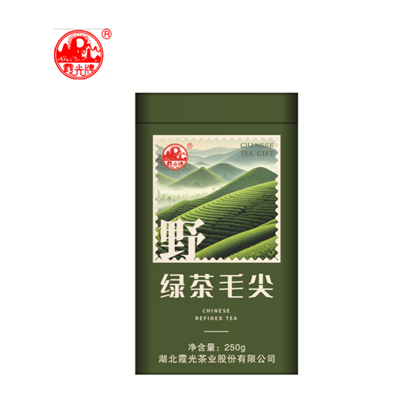 霞光牌 绿茶毛尖250克罐 250g