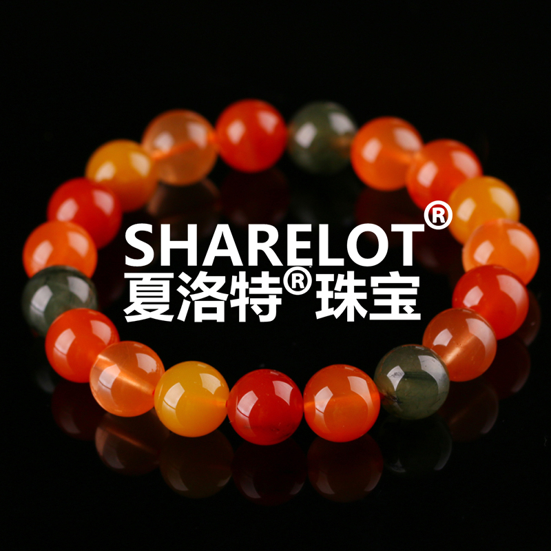 夏洛特天然水晶 福禄寿手串彩色水晶单圈手串时尚饰品