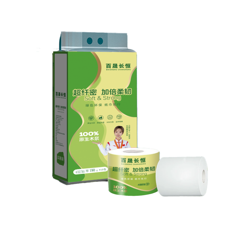 百晟长恒BSCH-C29 4层 10卷 180g 手提纸 空芯高清大图