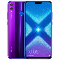 【送钢化膜+自带壳】华为/荣耀(honor) 8X 幻影蓝 6GB+128GB 全网通 移动联通电信 全面屏 4G手机 2000万AI双摄 双卡双待