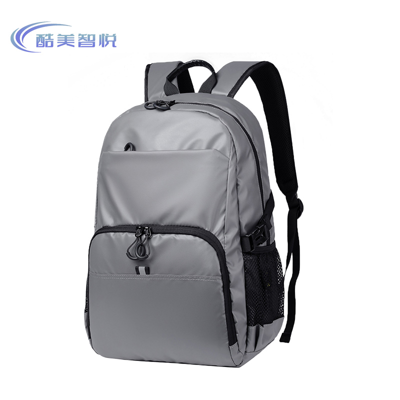 酷美智悦 牛津纺双肩包灰色30*13*45cm KM-FZ126 个高清大图