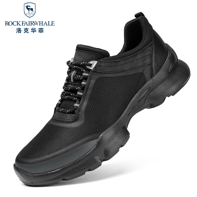 Rock Fairwhale洛克华菲男士低帮鞋时尚百搭透气轻便耐磨防滑运动休闲鞋镂空男鞋高清大图