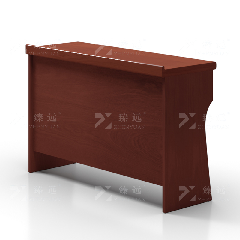 臻远ZY-CTZ-1培训桌木质贴皮油漆会议桌长条桌听讲桌操作台1.2米
