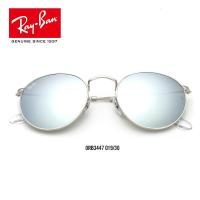 RayBan雷朋太阳镜男女款时尚渐变彩膜反光镜面墨镜0RB3447 019/30银色框银色反光银色镜片尺寸53