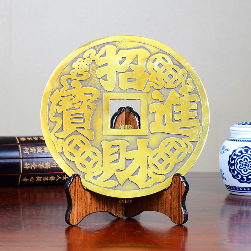 美帮汇大铜钱摆件 客厅电视柜铜家居装饰工艺品高清大图