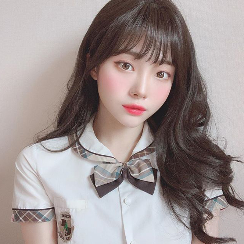 真发递针3d空气刘海假发片女网红齐斜留海超薄洛滑无痕修脸自然假刘海