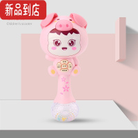 真智力手摇铃可啃咬磨牙牙胶3-6-12月婴儿音乐节奏棒0-3岁早教益智玩具