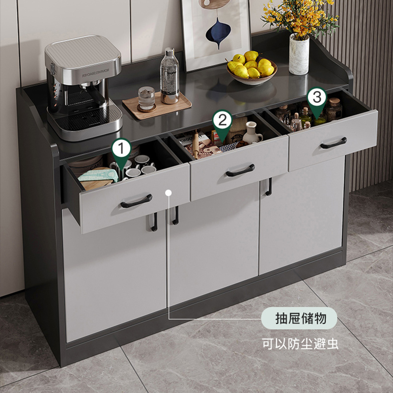 质凡 现代简约家用茶水柜玄关柜餐边柜/ZF-XGG002/800*360*1000mm高清大图