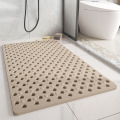 2024浴室垫防滑垫家用淋浴房洗澡专用脚垫防摔吸盘地垫卫生间垫子 60*90CM【推荐款防滑速干】 大孔-卡其