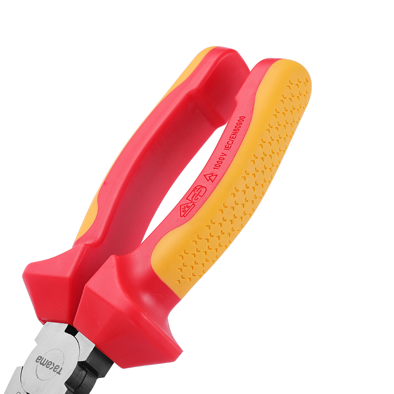 takama 高松 VDE绝缘耐压钢丝钳老虎钳虎口钳子7英寸 v101180高清大图