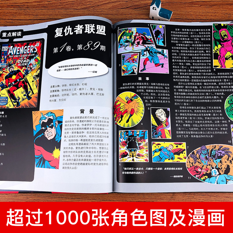 [正版]精装复仇者联盟档案漫威原版漫画书籍中文版 十周年纪念画集特刊复仇者联盟4人物介绍典藏画册全套10周年典藏版英雄高清大图