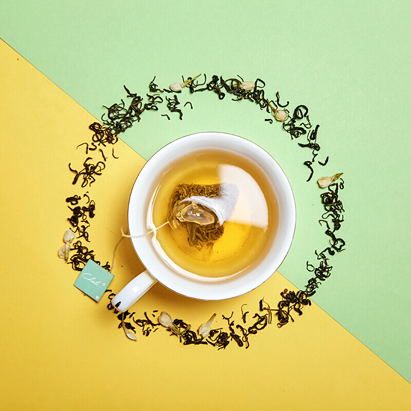 ChaLi茶里 茉莉绿茶蒙顶毛峰绿茶广西横县茉莉组合花草茶袋泡茶包18包