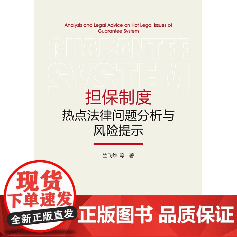 正版 担保制度热点法律问题分析与风险提示 竺飞雄 等 著 法律出版社 9787519782054高清大图