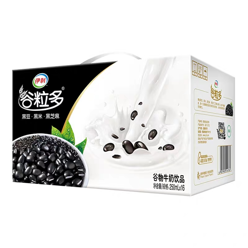 伊利 谷粒多黑谷牛奶250ml*16盒