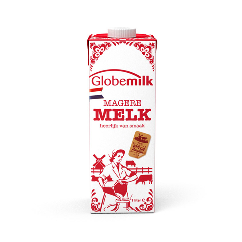荷高Globemilk 脱脂牛奶1L*6盒整箱 荷兰原装进口高清大图