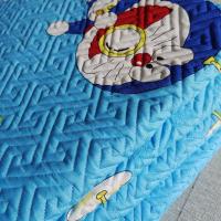 雪花棉夹棉四季床盖榻榻米床单多功能可铺可盖绗缝水洗面床盖床单 蓝色系床盖 195x220[1.5 1.8米床]