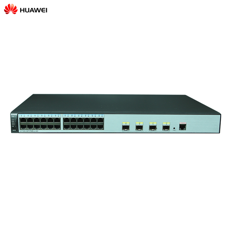 华为(HUAWEI)S5720S-28P-PWR-LI-AC 24口全千兆企业级POE供电网络交换机 4个千兆光口